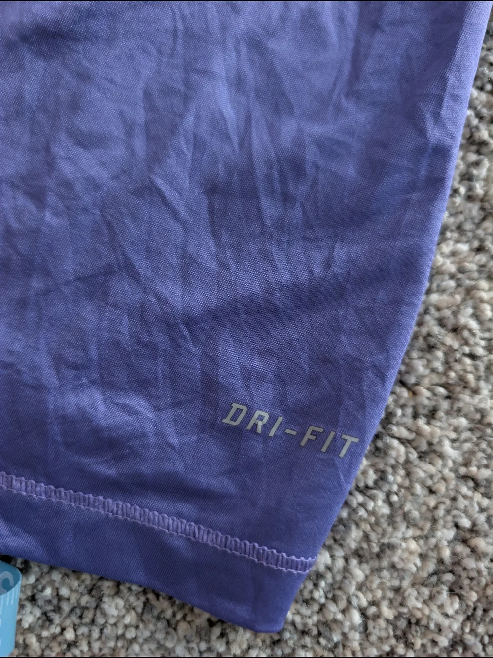 Nike Pro Dri-FIT Purple V-Neck Short Sleeve Athletic Top Size S